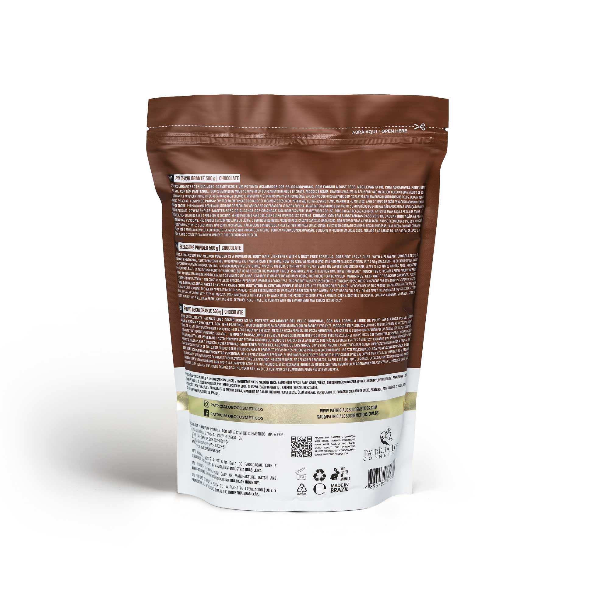 PÓ DESCOLORANTE CHOCOLATE 500 g